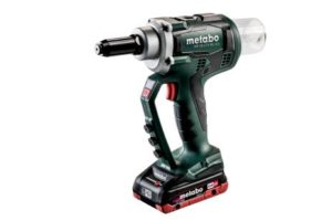 RIVETTATRICE A BATTERIA METABO NP18LTXBL 5.0 +18V 2x4Ah LiHD METABO (completo di batterie)